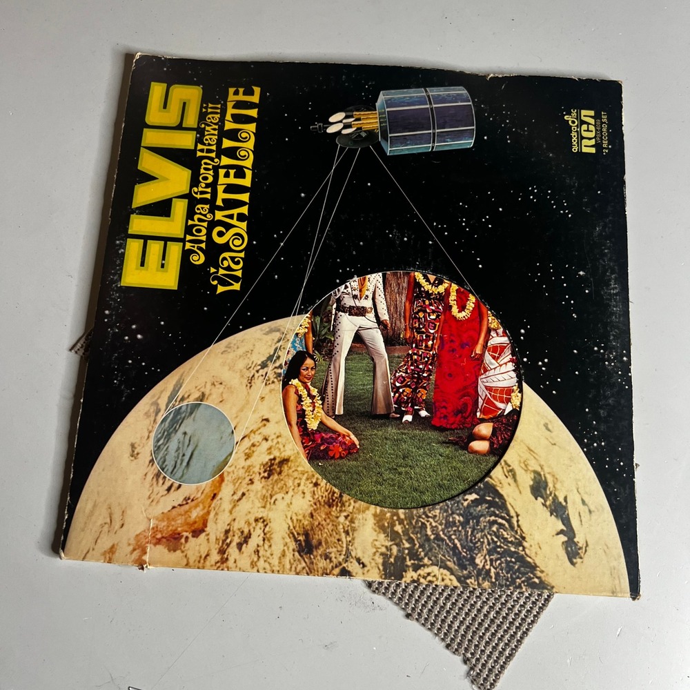 Elvis Presley Aloha from Hawaii via Satellite RCA Quadradisc Vinyl Record 1 Only